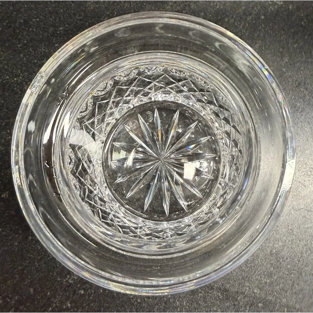 Waterford Crystal Colleen Short Stem Biscuit Barrel Jar w Lid Signed 6.75